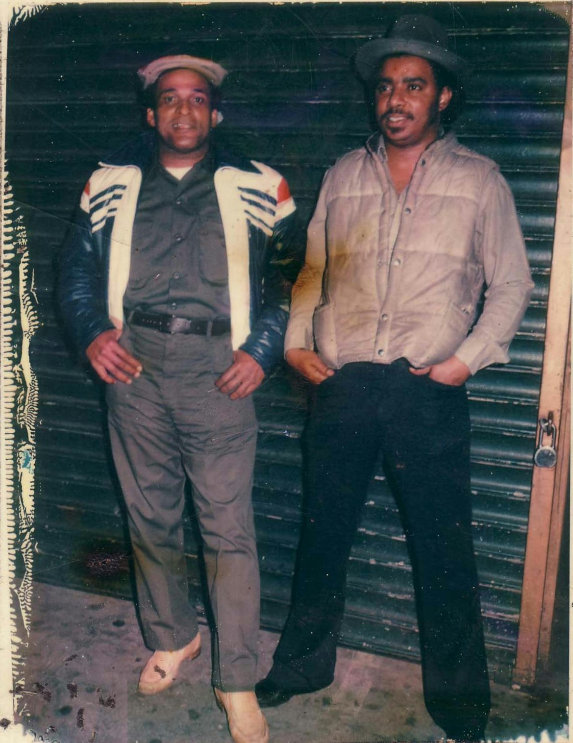 Bunny Lee and Tyrone Evans in New York City.
